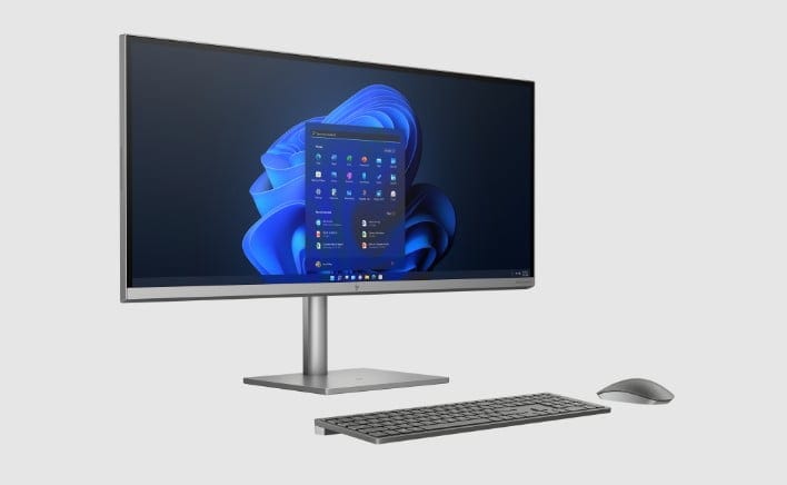 HP 34-inch All-in-One Desktop PC product.